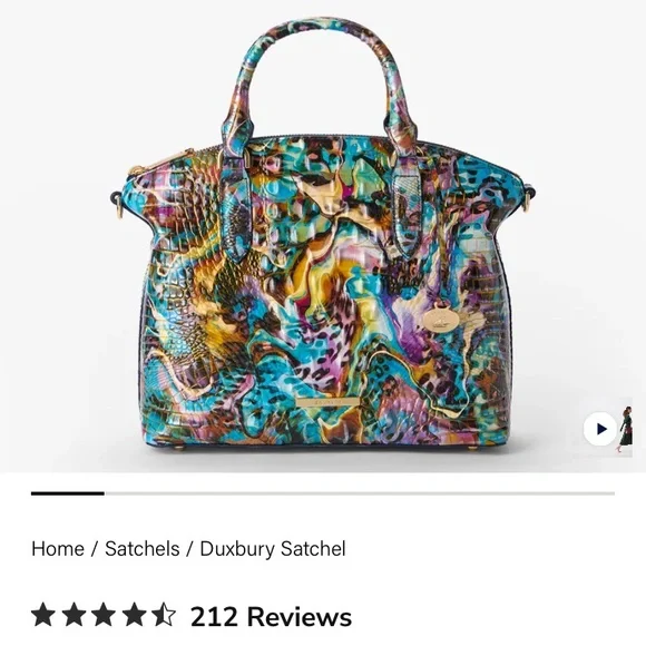 Brahmin Duxbury Satchel Leather Handbag Euphoria Melbourne - Picture 6 of 6